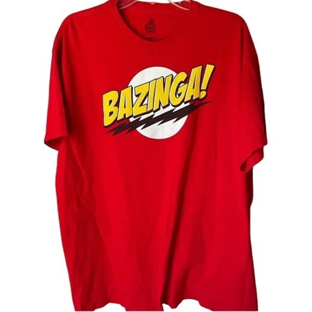 Big Bang Theory Bazinga Red Graphic Tee, XL